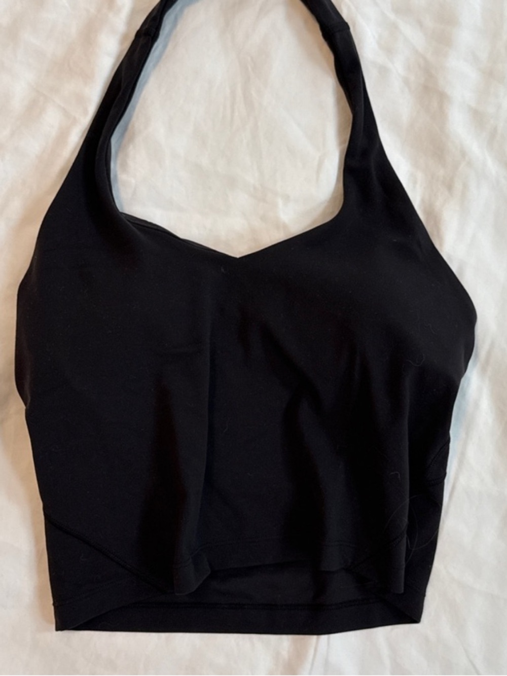Lululemon align halter top cropped black size 6